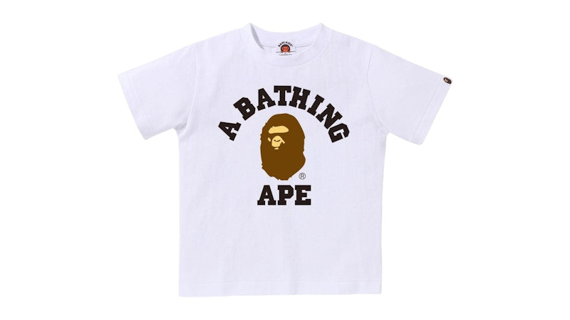 BAPE Kids College Tee White