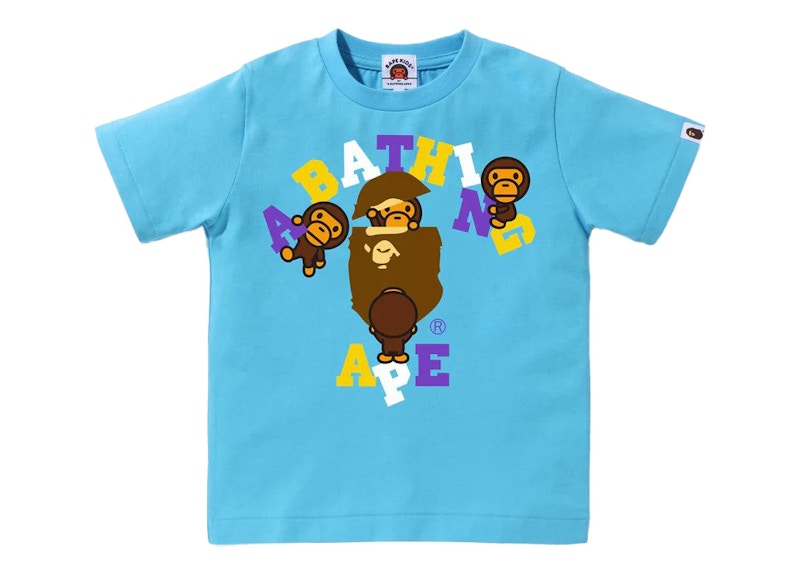 BAPE Kids Colors College Milo Tee Sax