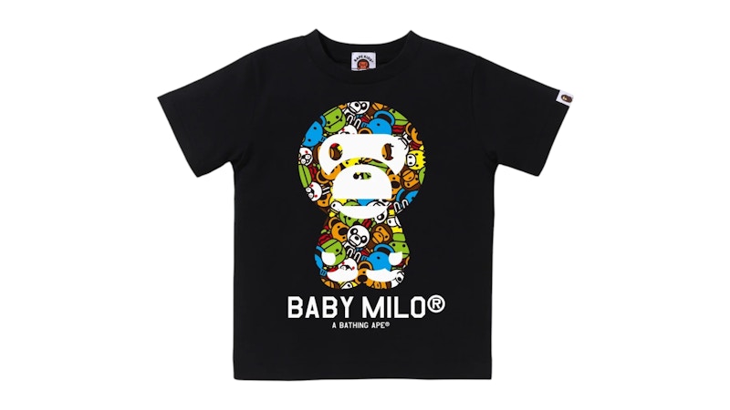 BAPE Kids Milo All Friends Baby Milo Tee Black
