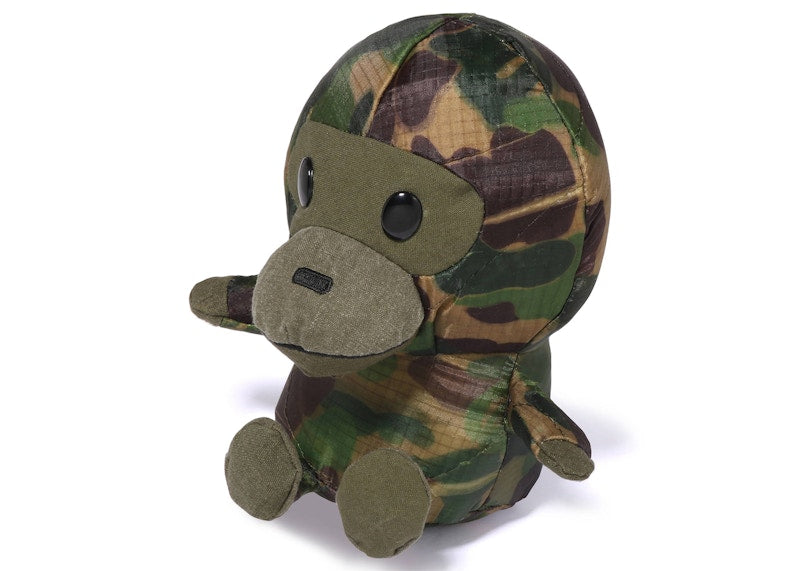 BAPE Kids x Readymade ABC Camo Baby Milo Plush Doll (S) Army Green