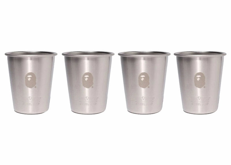 BAPE Klean Kanteen Steel Cup 10oz Set Silver