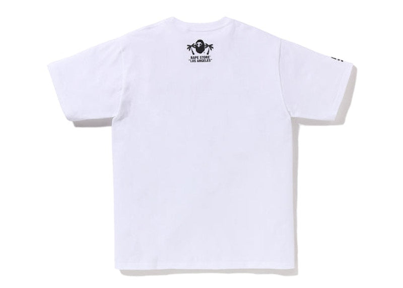 BAPE LA Store 5th Anniversary Lape Graffiti Logo Tee White