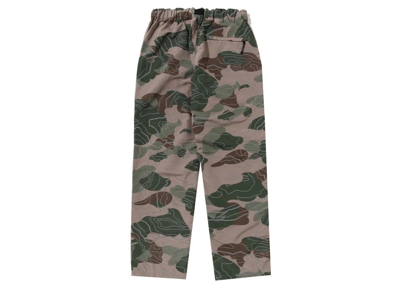 BAPE Layered Line Camo Track Pants Beige