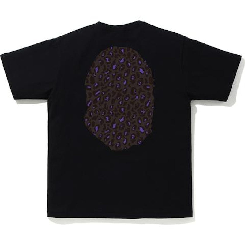 BAPE Leopard Big Ape Head Tee Black/Black
