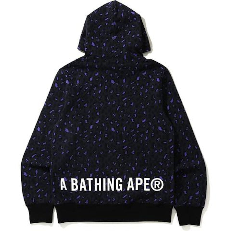 BAPE Leopard Pullover Hoodie Black