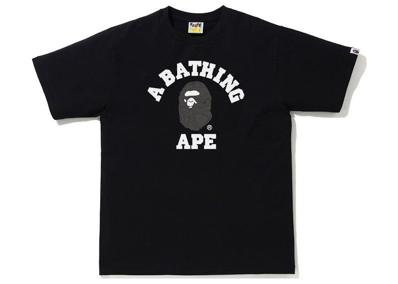 BAPE Line 1st Camo College Tee Black/Black