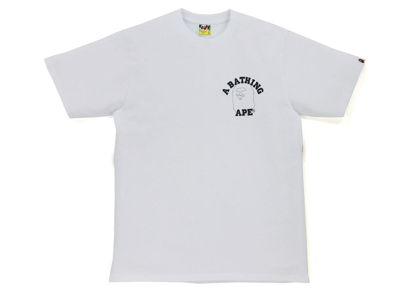 BAPE Line 1st Camo Face Over College Tee White/Black