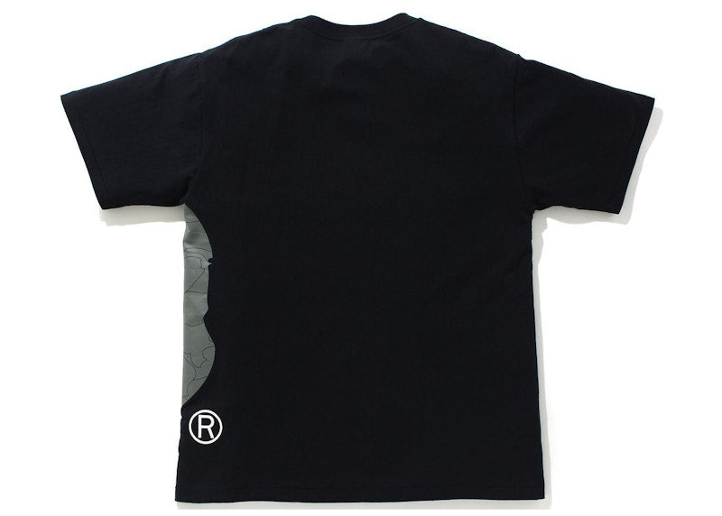 BAPE Line 1st Camo Side Big Ape Head Tee Black/Black