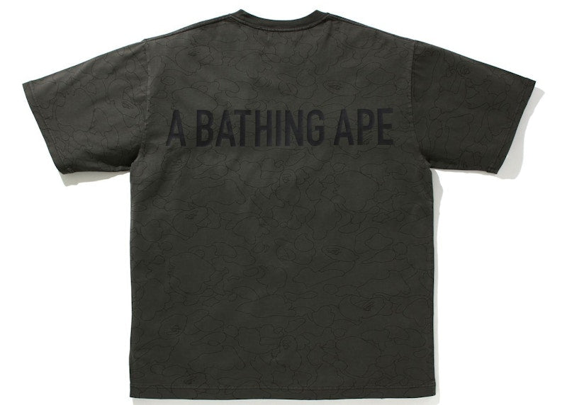 BAPE Line 1st Camo Washed Relaxed Fit Tee Black