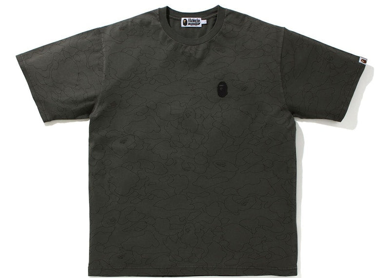 BAPE Line 1st Camo Washed Relaxed Fit Tee Black