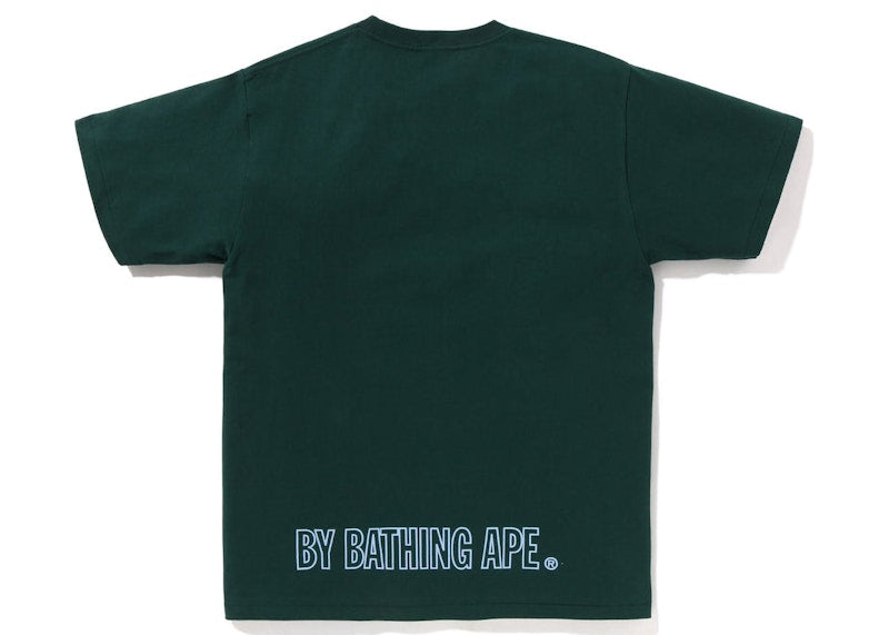 BAPE Line Ape Face Tee Green