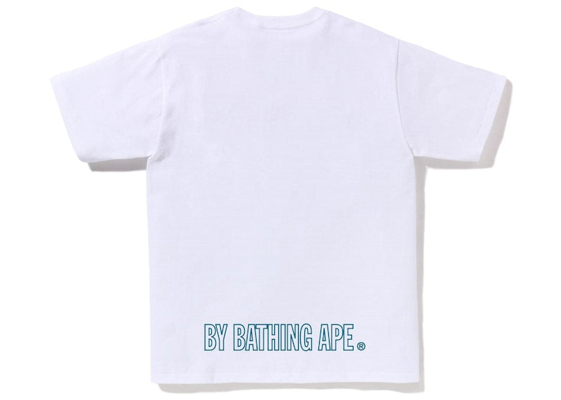 BAPE Line Ape Face Tee White