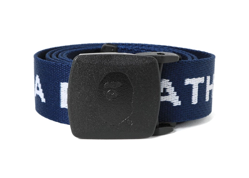 BAPE Logo GI Belt Navy