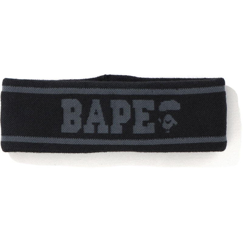 BAPE Logo Headband Black/Grey