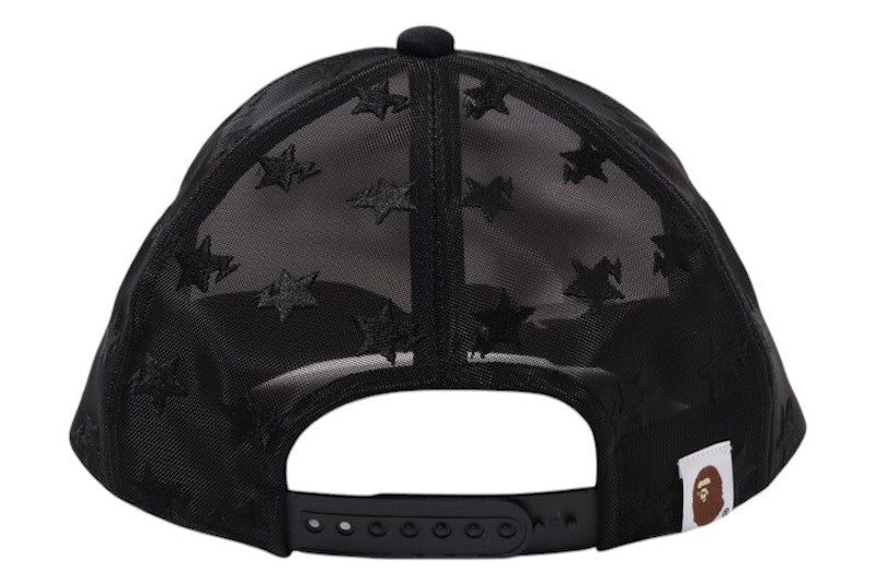 BAPE Logo Mesh Cap (SS25) Black