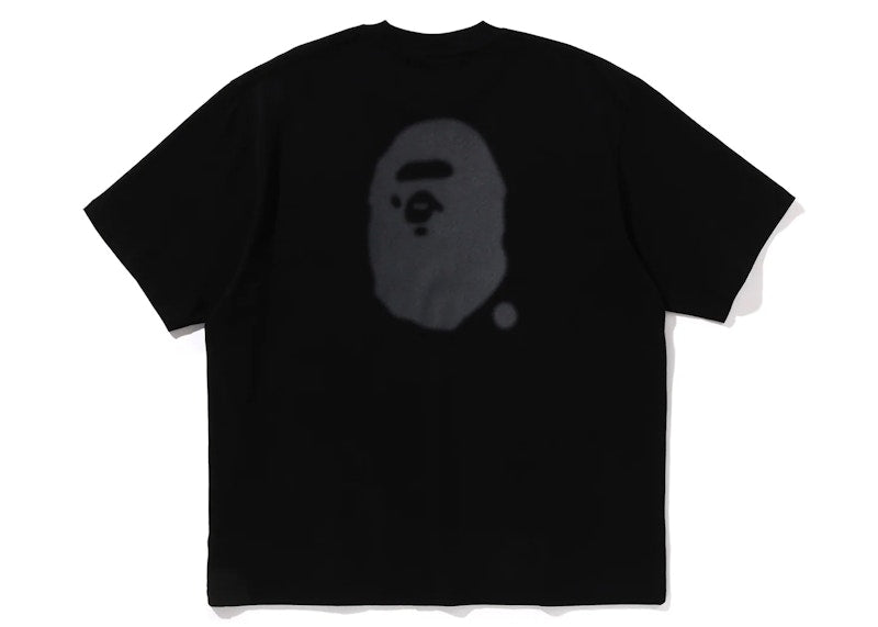 BAPE Logo Relaxed Fit Tee Black
