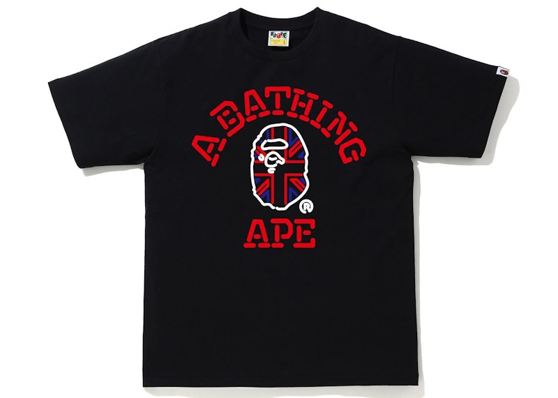 BAPE London Union Jack College Tee Black