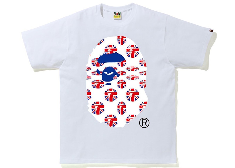 BAPE London Union Jack Tee White