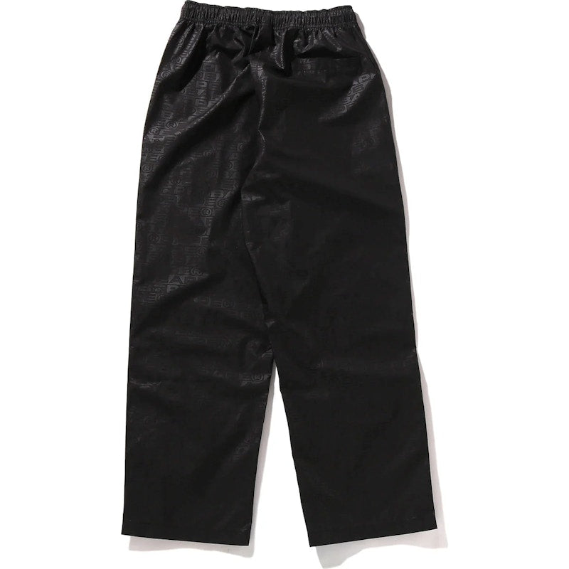 BAPE Lux Sport Pattern Relaxed Fit Track Pants Black