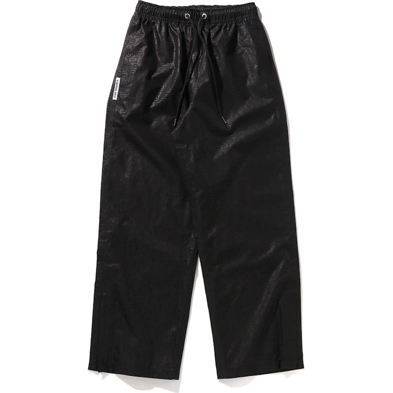 BAPE Lux Sport Pattern Relaxed Fit Track Pants Black