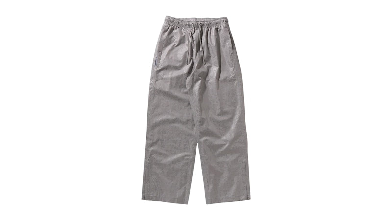 BAPE Lux Sport Pattern Relaxed Fit Track Pants Gray