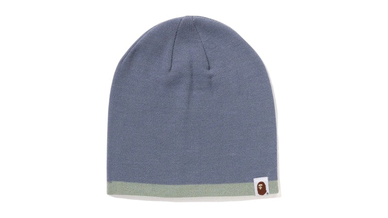 BAPE Mad Face Knit Cap Sax