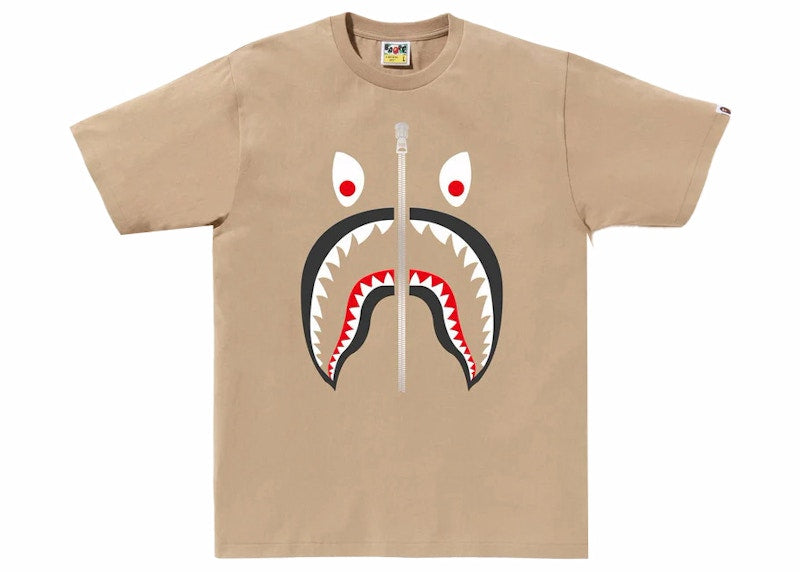 BAPE Mad Shark Tee Beige