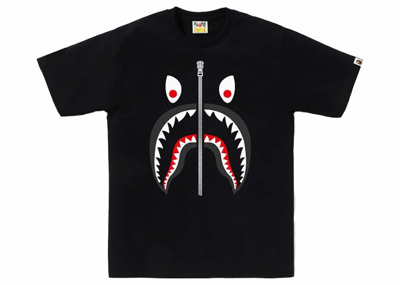 BAPE Mad Shark Tee Black