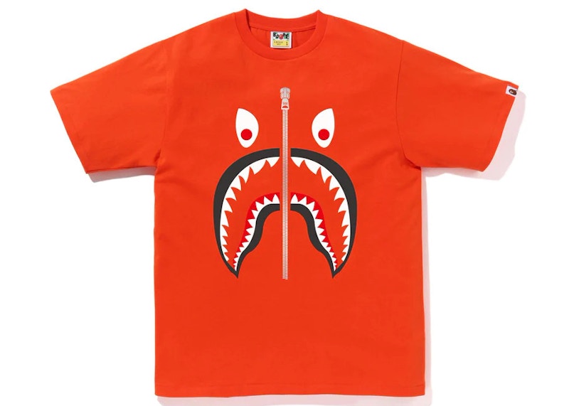BAPE Mad Shark Tee Orange