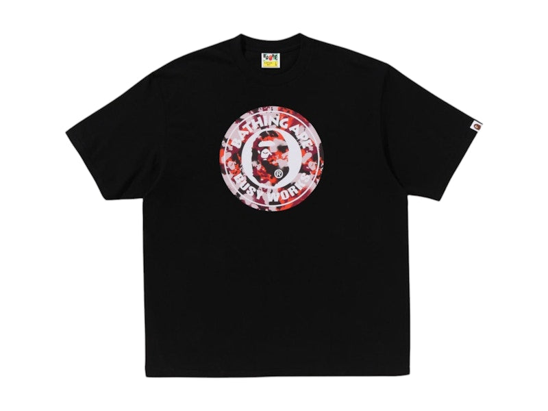 BAPE Map Camo Busy Works Relaxed Fit Tee Black