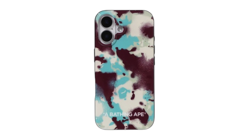 BAPE Map Camo iPhone 16 Case Multi
