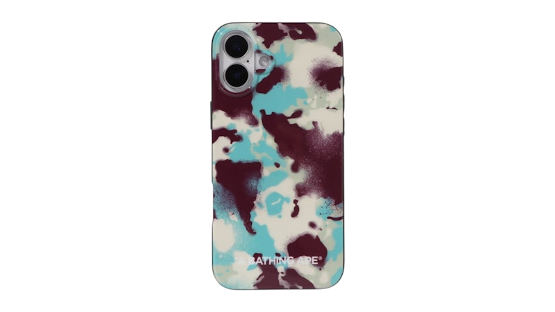 BAPE Map Camo iPhone 16 Plus Case Multi