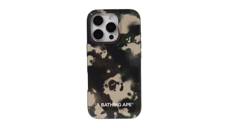 BAPE Map Camo iPhone 16 Pro Case Green