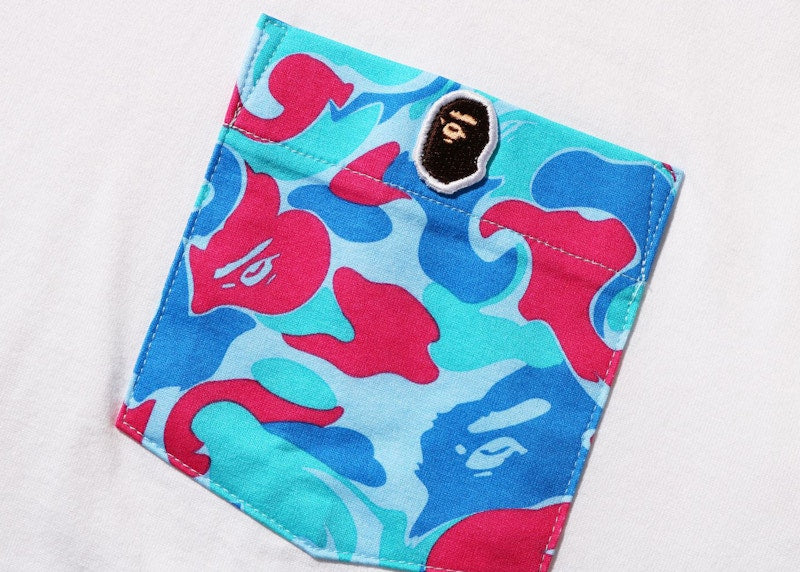 BAPE Marble Camo Pocket Tee White