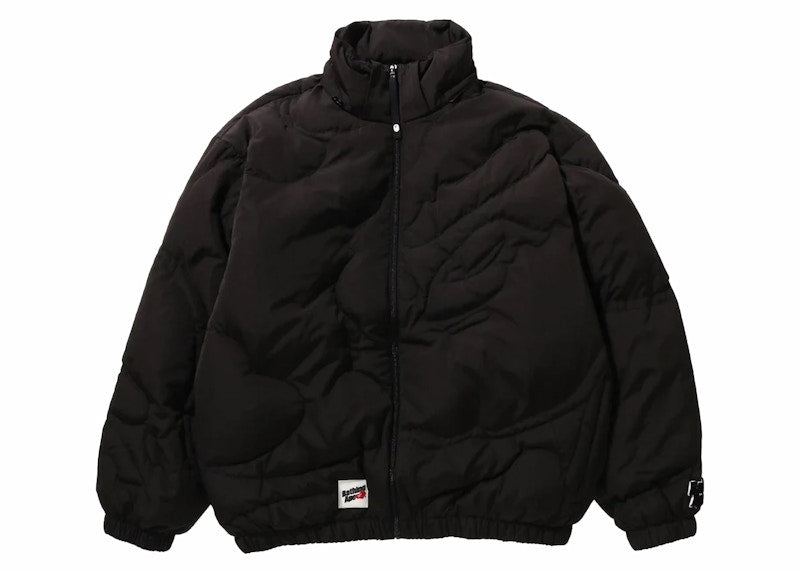 BAPE Mega ABC Camo Detachable Hoodie Puffer Down Jacket Black