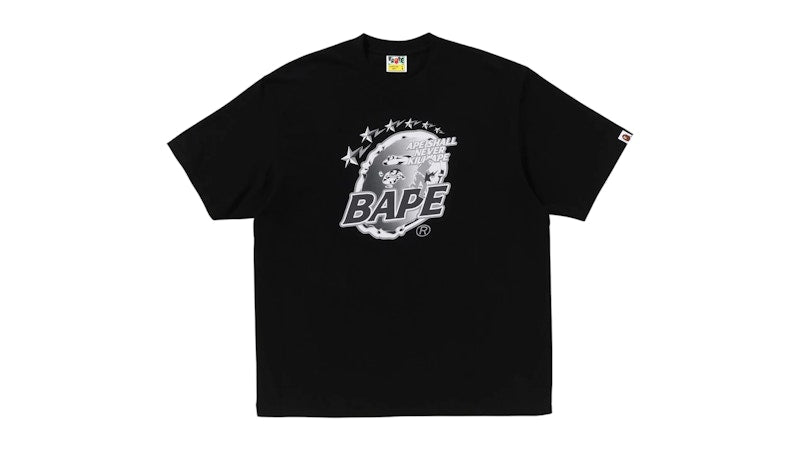 BAPE Metal Ape Head Relaxed Fit Tee Black