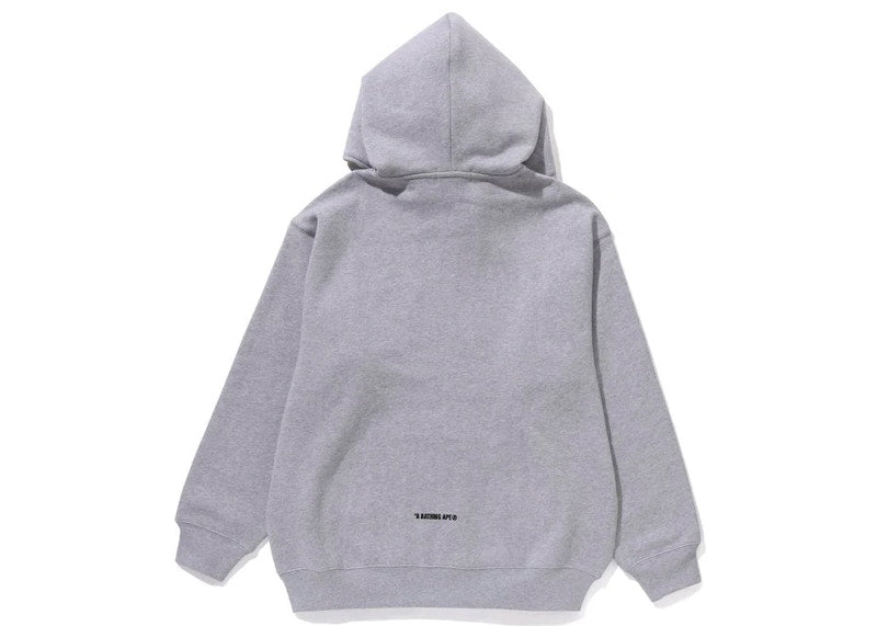 BAPE Metal One Point Full Zip Hoodie Gray