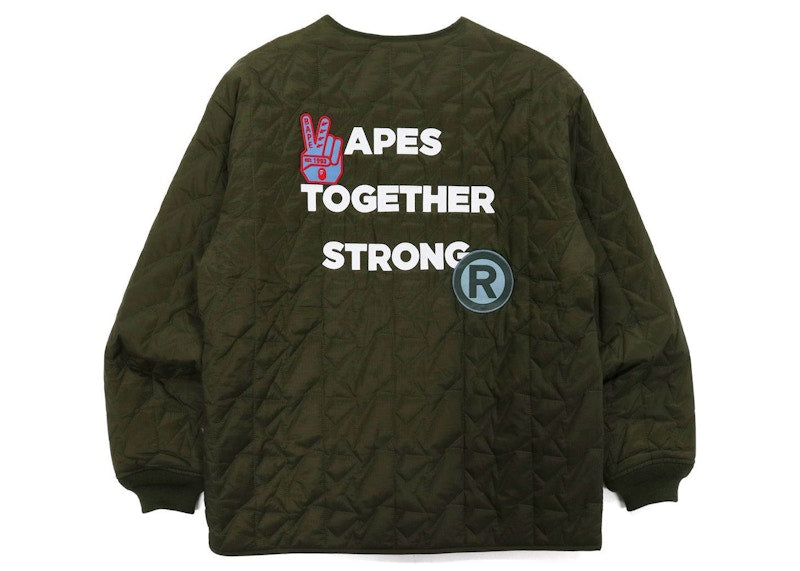 BAPE Military Patch Liner Jacket Olivedrab