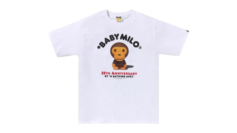 BAPE Milo 25Th Anniversary Photo Tee White