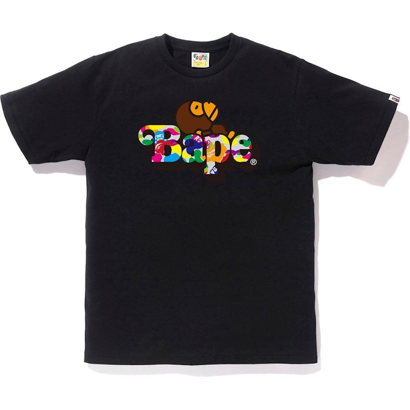 BAPE Milo ABC Multi Milo On Bape Tee Black