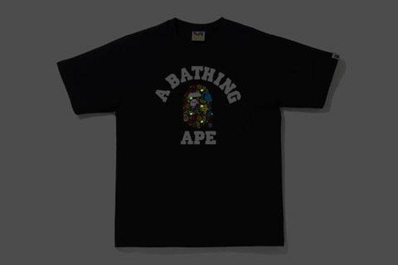 BAPE Milo Banana Pool College T-shirt Black