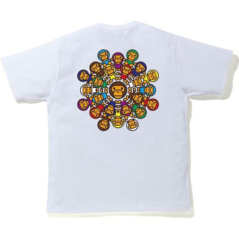 BAPE Milo Circle Tee White
