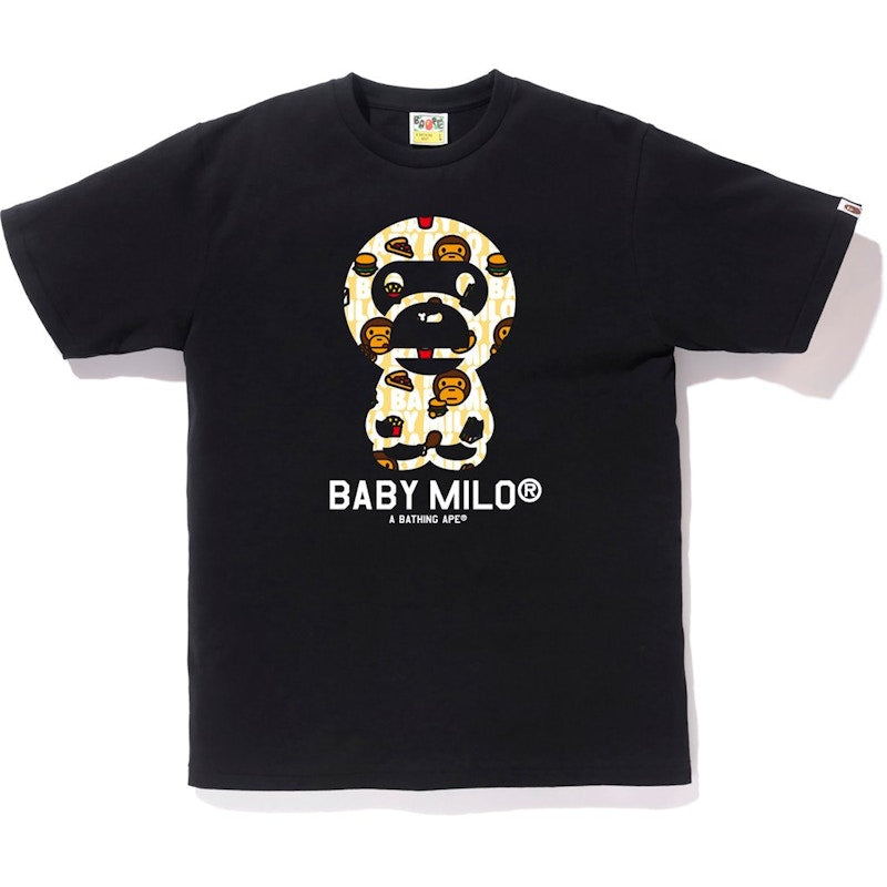 BAPE Milo Junk Food Baby Milo Tee Black
