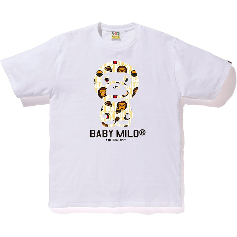 BAPE Milo Junk Food Baby Milo Tee White