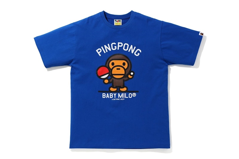 BAPE Milo Pingpong Sports Tee Blue