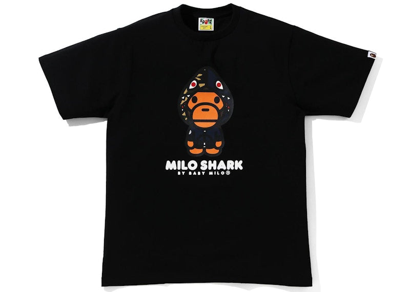 BAPE Milo Shark Tee Black/Navy