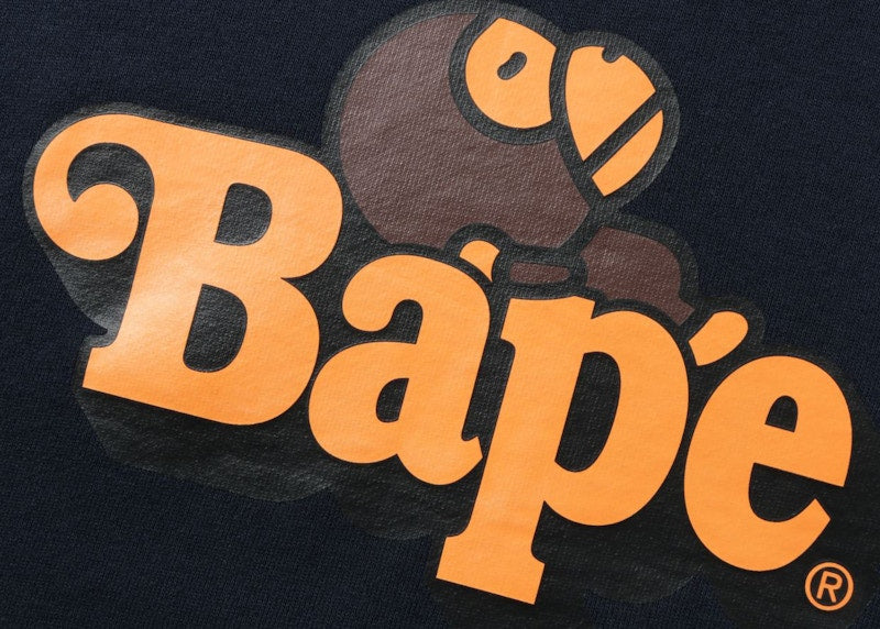 BAPE Milo on Bape Relaxed Fit Pullover Hoodie Navy