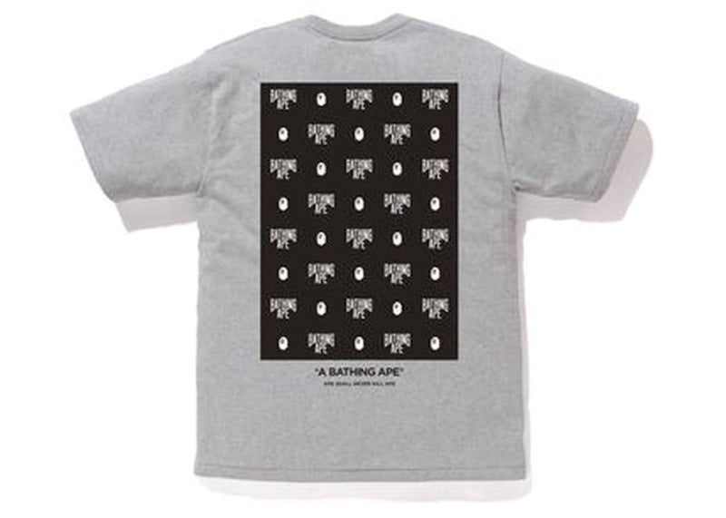 BAPE Monogram Box Tee Gray