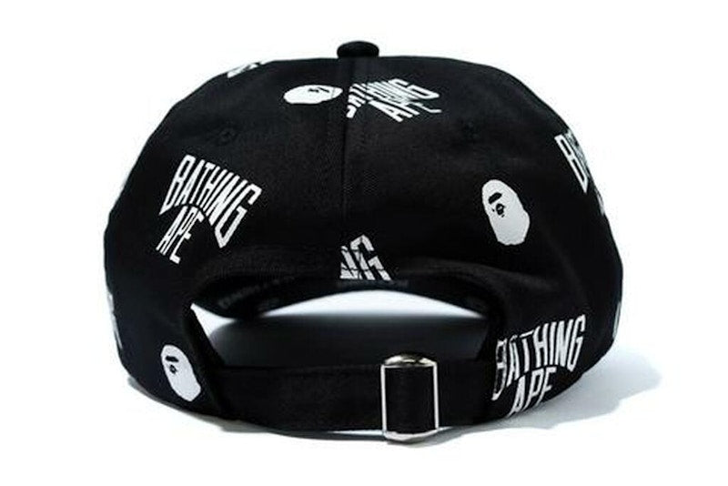 BAPE Monogram Panel Cap Black/White