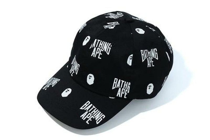 BAPE Monogram Panel Cap Black/White